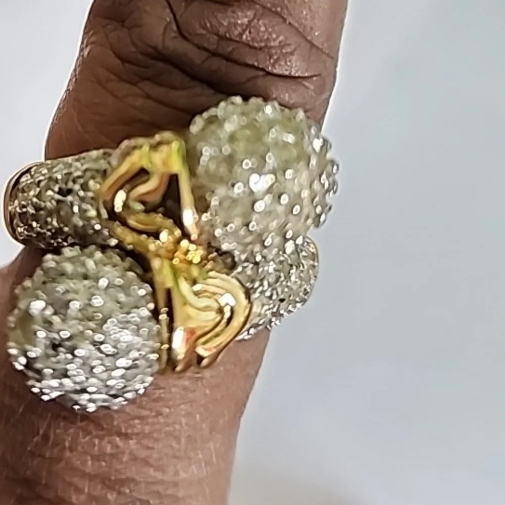 Ivana Trump  Gold & Silver Twist Ring Size 7 Fashion Jewelry - Picture 6 of 6